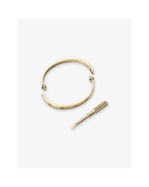Cartier Natural Gold Love 18ct -gold Bangle Bracelet
