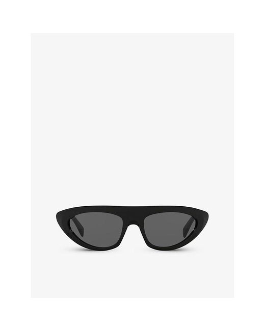 Céline Black Cl000391 Cl40261i Irregular-frame Acetate Sunglasses