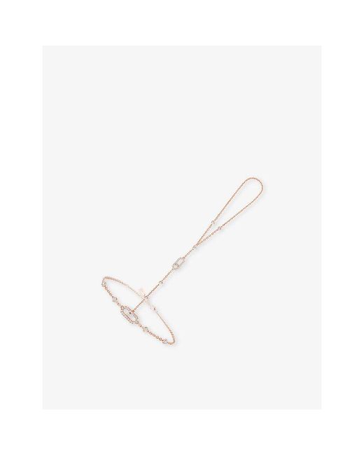 Messika White Move Uno 18Ct And 0.35Ct Diamond Hand Bracelet