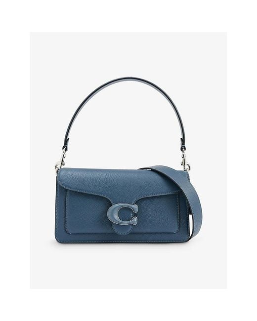 COACH Tabby Pebbled Leather Shoulder Bag in Blue Lyst Australia