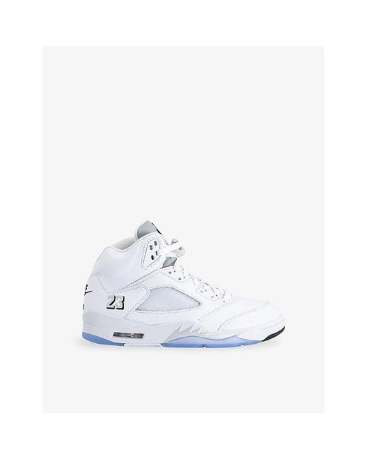 Nike White Air 5 Retro Faux-Leather Trainers for men