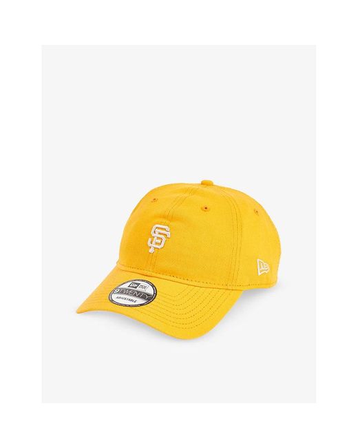 KTZ Yellow 9twenty Mini-logo Cotton Baseball Cap for men