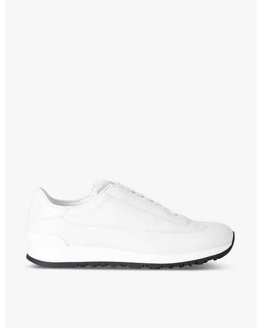 John Lobb White Lift Lace-up Leather Low-top Trainers for men