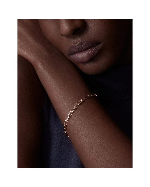 Cartier White Santos De Small 18Ct Rose- Chain Bracelet