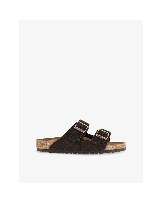 Birkenstock Brown Arizona Two-Strap Leather Sandals