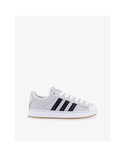 Adidas White Superstar Suede Trainers for men