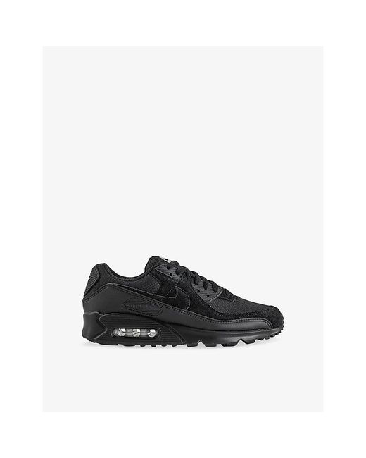 Nike Black Air Max 90 Woven Trainers for men