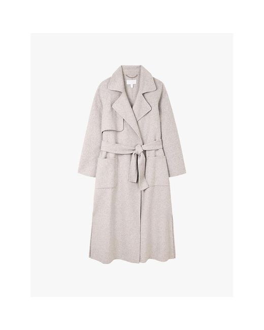 The White Company Multicolor Storm-Flap Double-Faced Wool-Blend Trench Coat