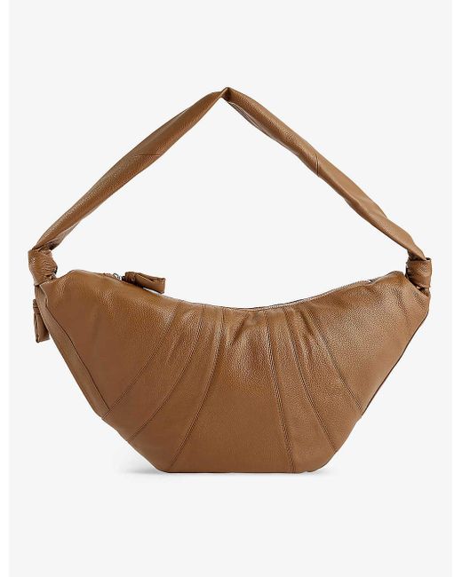 Lemaire Brown Croissant Grand Leather Cross-body Bag