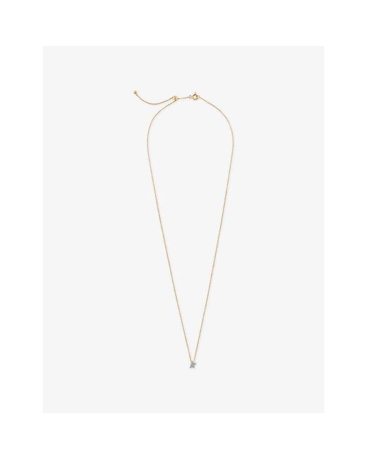 Kismet by Milka White Comet Mini 0.04Ct Diamond Pendant Necklace