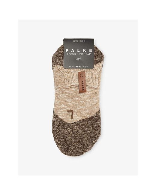 Falke Natural Lodge Homepad Cotton-Blend Knitted House Socks for men