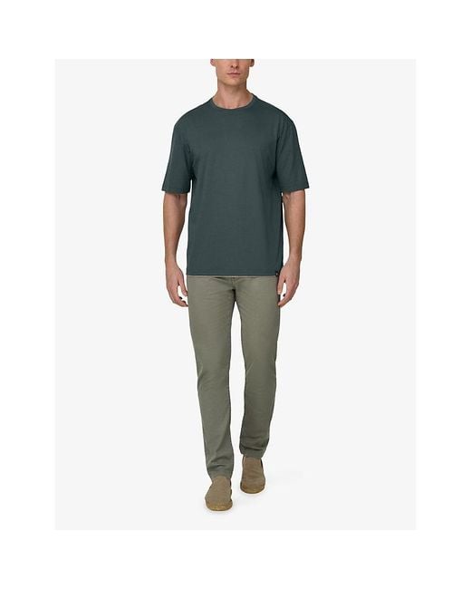 Boggi Green Relaxed-Fit Pima-Cotton T-Shirt for men