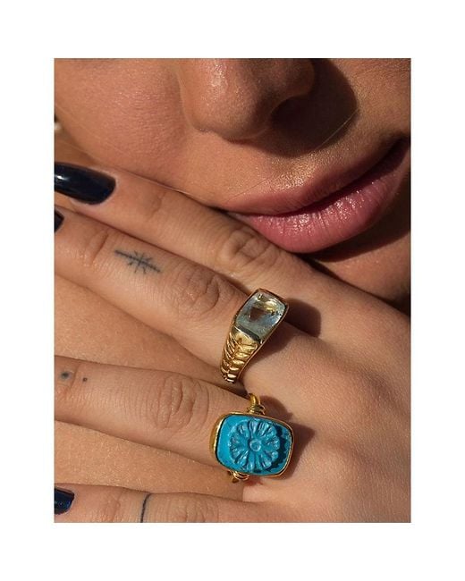 La Maison Du Couturier Metallic Ece London 22Ct Vermeil And Ring