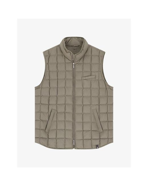 Boggi Gray Quilted Goose-Down Gilet for men