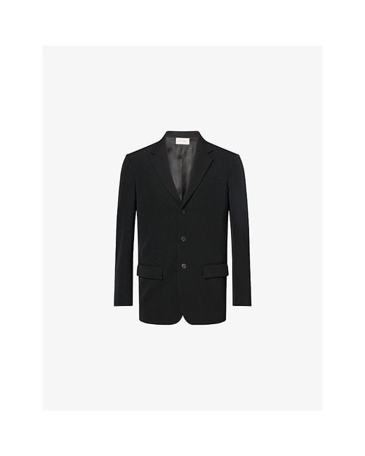 The Row Black Orcha Single-Breasted Wool Blazer for men