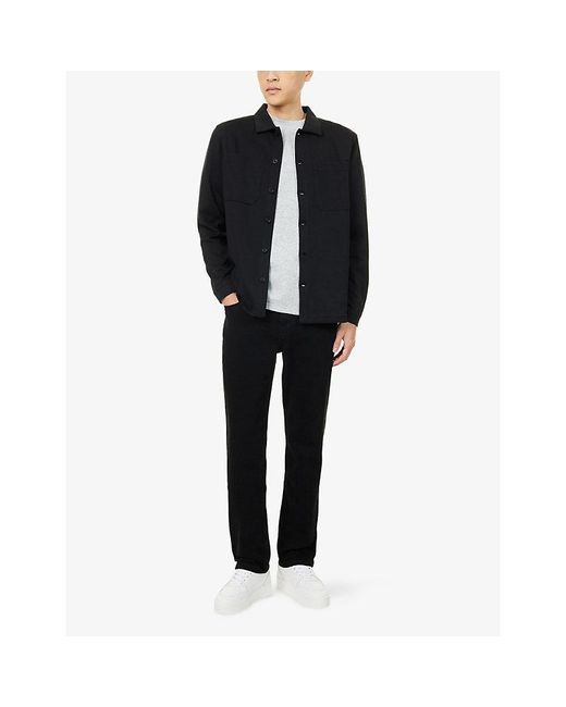Arne Black Relaxed-Fit Straight-Leg Denim Jeans for men