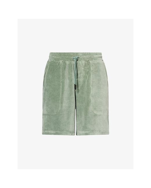 Oas Green Nicola Slip-Pocket Cotton-Blend Shorts for men