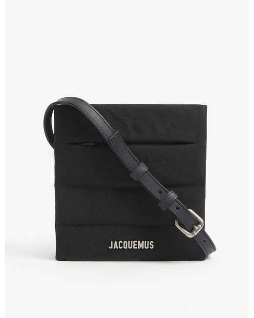 Jacquemus Black Le Carre Leather Cross-body Bag for men