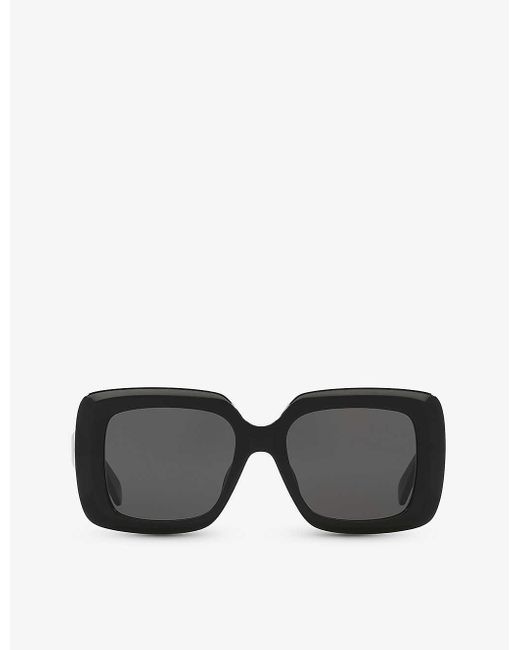 Céline Black Cl40263i Bold 3 Dots Square-frame Acetate Sunglasses