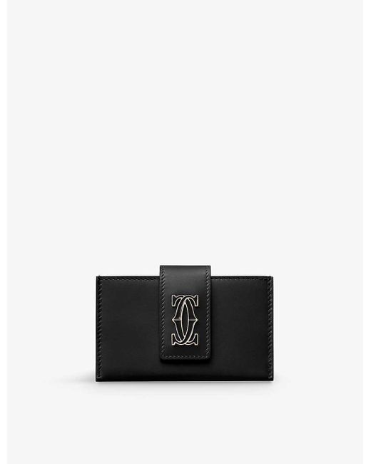 Cartier Black C De Leather Card Holder