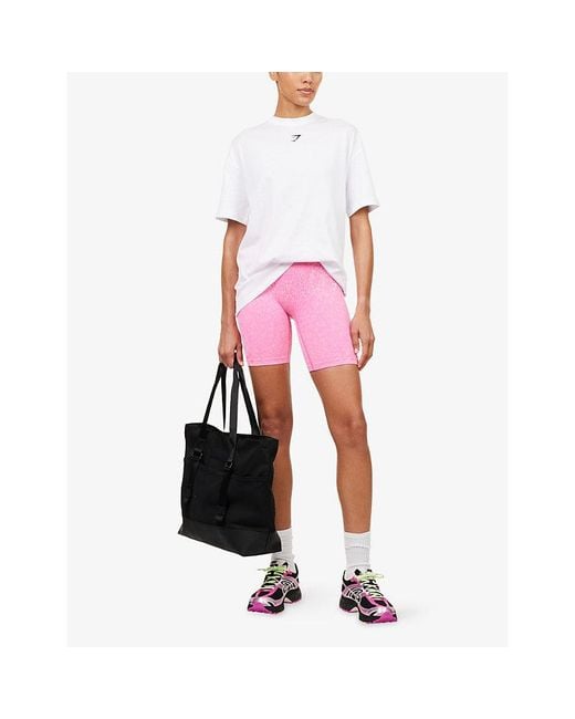 GYMSHARK Pink Adapt Animal X Whitney Shorts