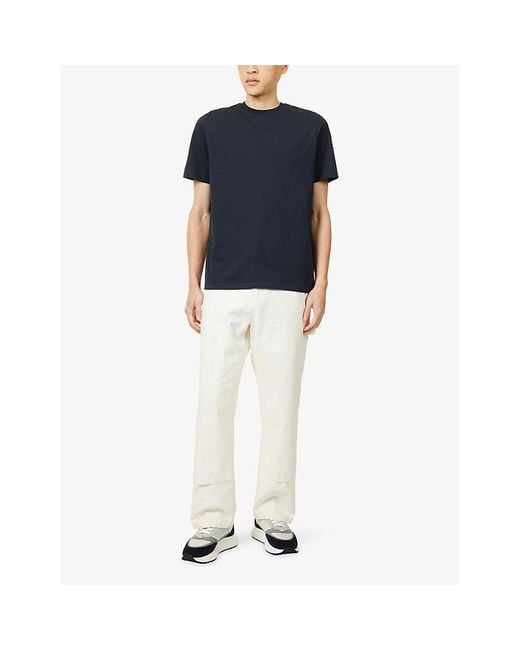 Arne Blue Essential Slim-Fit Cotton-Jersey T-Shirt for men