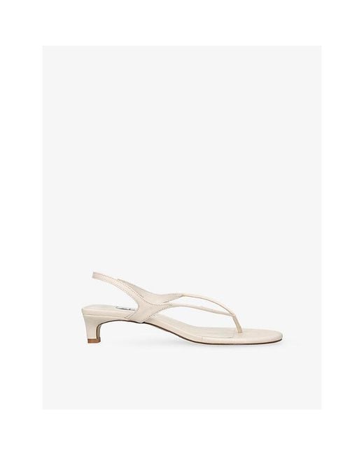 Senso White Genesis Leather Heeled Sandals