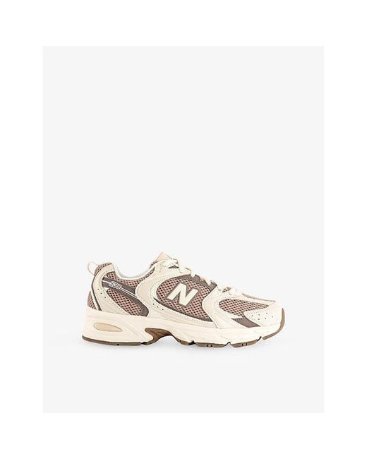 New Balance Natural Mr530 Leather And Mesh Trainers