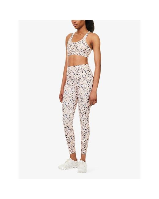 Varley Pink Freesoft Selma Scoop-Neck Sports Bra