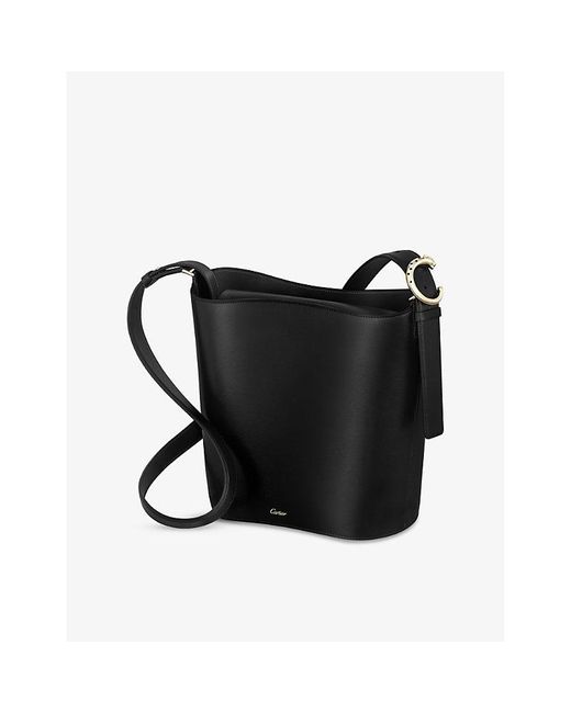Cartier Black Panthère De Chain Small Leather Shoulder Bag