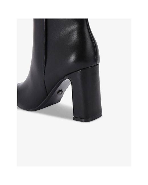 Carvela Kurt Geiger Black Jackpot Leather Ankle Boots