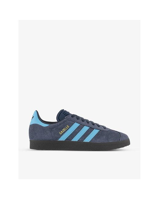 adidas Gazelle Suede Low-top Trainers in Blue | Lyst