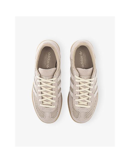 Adidas White Handball Spezial Suede Trainers