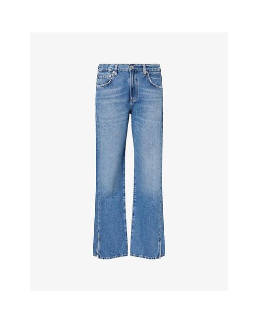 Citizens of Humanity Blue Track Straight-Leg Denim Jeans