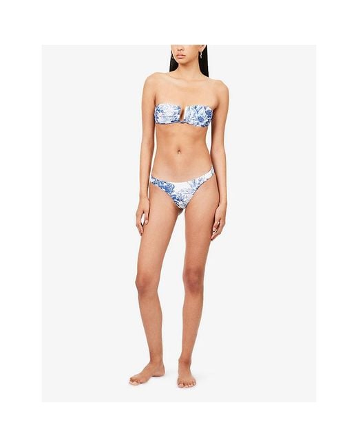 Melissa Odabash Blue Prague Bikini Bottoms