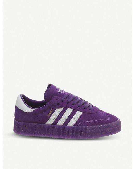 Conceder apoyo Murciélago adidas X Tfl Samba Rose Elizabeth Line Suede Trainers in Purple for Men |  Lyst