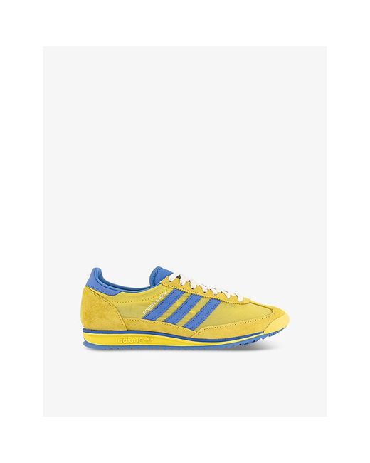 adidas X Sporty Rich Sl 72 Suede And Mesh Low Top Trainers in Yellow Lyst UK