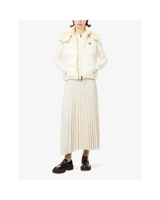 Moncler Metallic Niveole Hooded Shell-Down Gilet