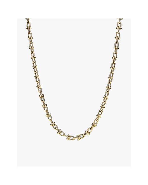 Tiffany & Co Metallic Tiffany Hardwear Micro Link 18Ct- Necklace