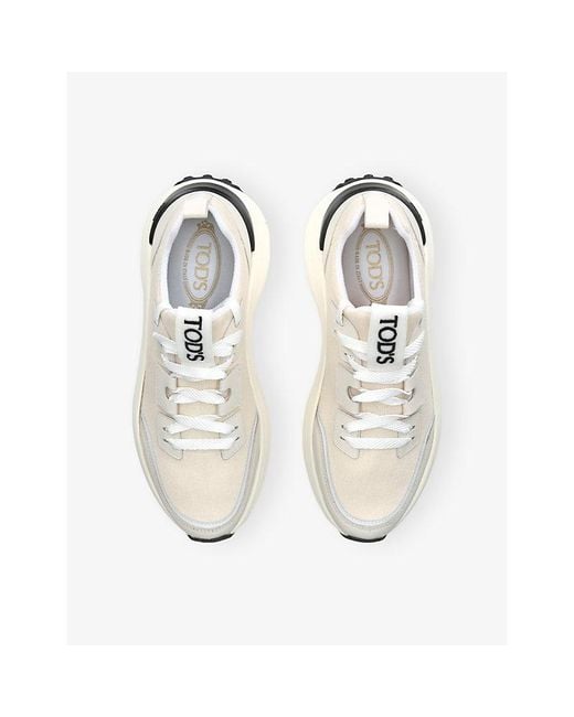 Tod's White Sportiva 81L Stretch-Knit Trainers