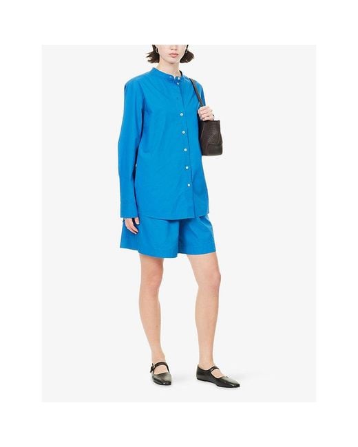 Skall Studio Blue Leanne Cotton Shirt