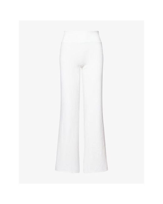ADANOLA White Yoga Trousers