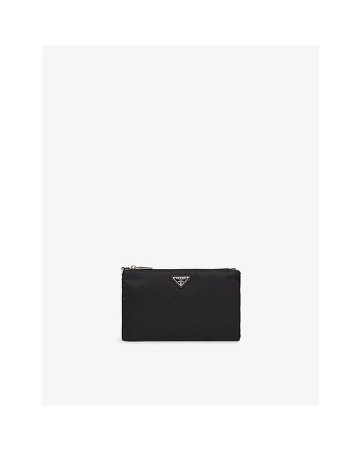 Prada Black Re Nylon Pouch for men