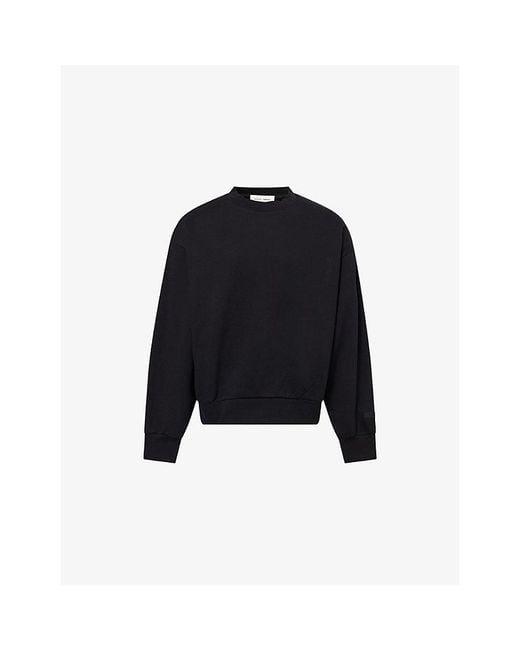 Fear Of God Black Always On Crew-Neck Cotton-Blend Sweatshirt for men