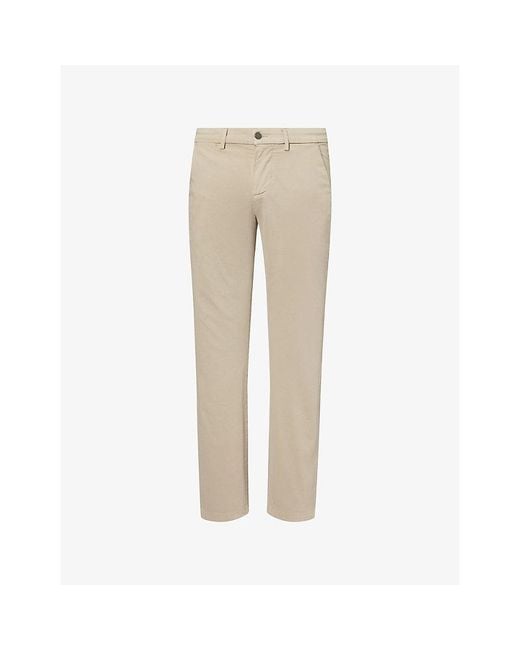 7 For All Mankind Natural Slimmy Tapered Luxe Performance Plus Stretch-Woven Chinos for men