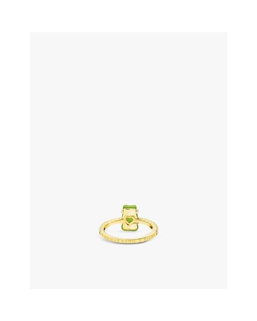 Thomas Sabo Yellow X Haribo 18Ct-Plated Sterling And Zirconia Ring