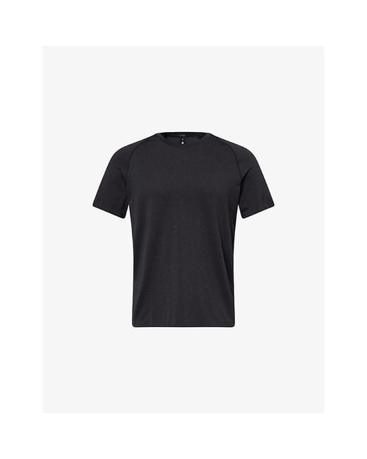 lululemon athletica Black Metal Vent Tech Short-Sleeve Woven T-Shirt for men