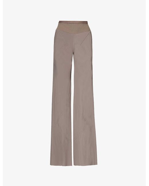 Rick Owens Multicolor High-rise Wide-leg Woven Trousers