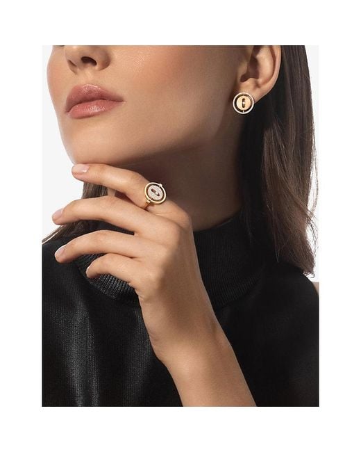 Messika Metallic Lucky Move 18Ct And 0.32Ct Diamond Stud Earrings