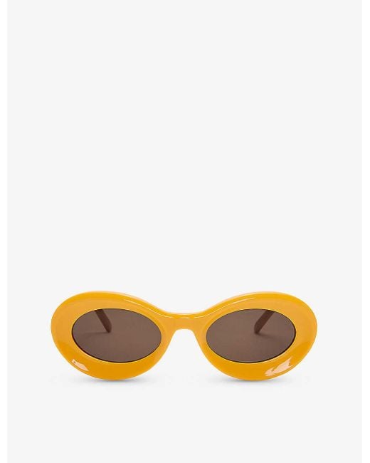 Loewe Orange X Paula's Ibiza G000487x04 Round-shape Acetate Sunglasses
